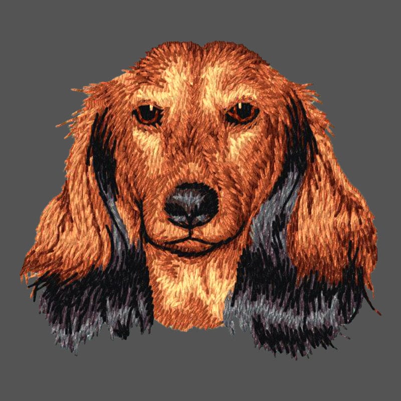 Dachshund Embroidered Men's Fleece Jacket