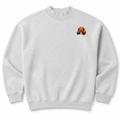 Dachshund Embroidered Mock Neck Sweatshirt