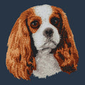 Cavalier King Charles Spaniel Embroidered Wearable Blanket