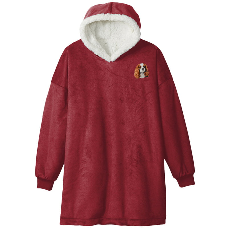 Cavalier King Charles Spaniel Embroidered Wearable Blanket