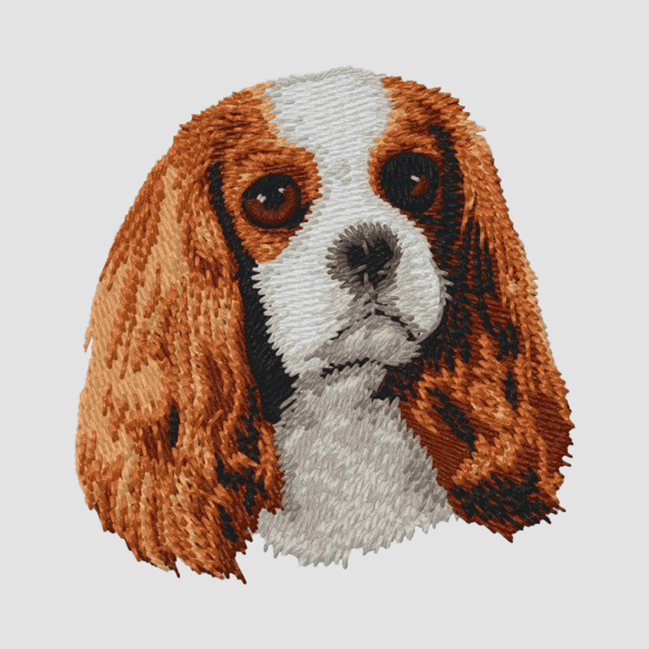 Cavalier King Charles Spaniel Embroidered Classic Long Sleeve Shirt