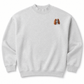 Cavalier King Charles Spaniel Embroidered Mock Neck Sweatshirt