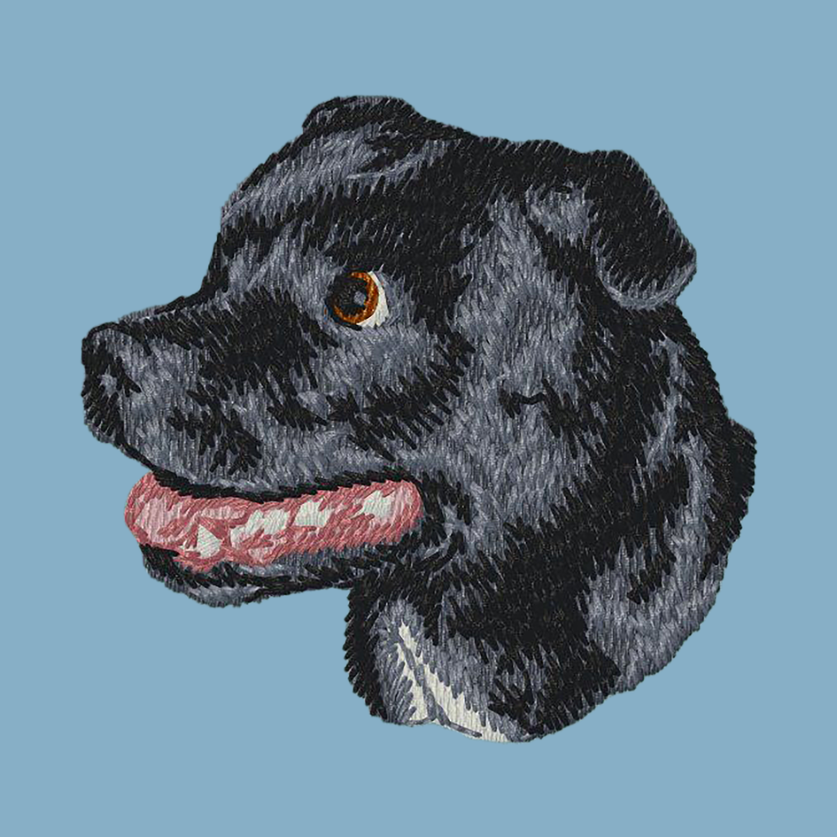 Staffordshire Bull Terrier Embroidered Classic Long Sleeve Shirt