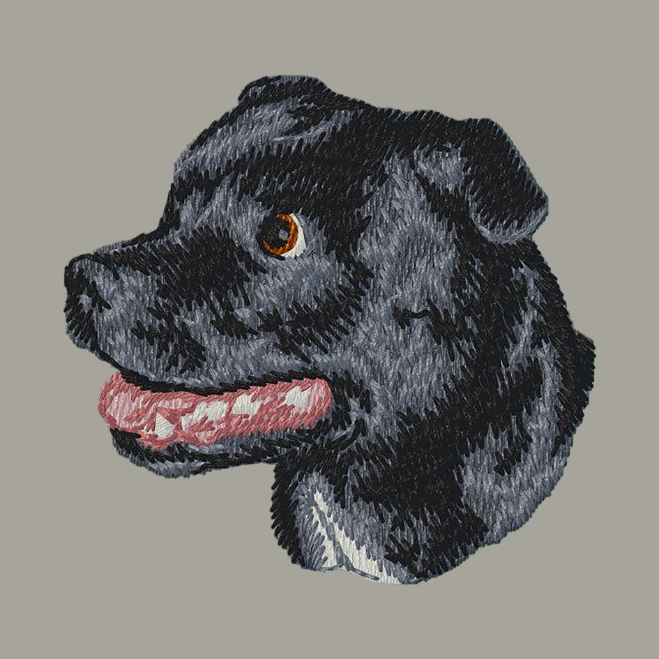 Staffordshire Bull Terrier Embroidered Classic Long Sleeve Shirt