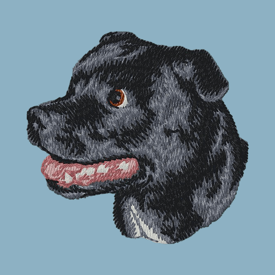 Staffordshire Bull Terrier Embroidered Sweatshirt Hoodie