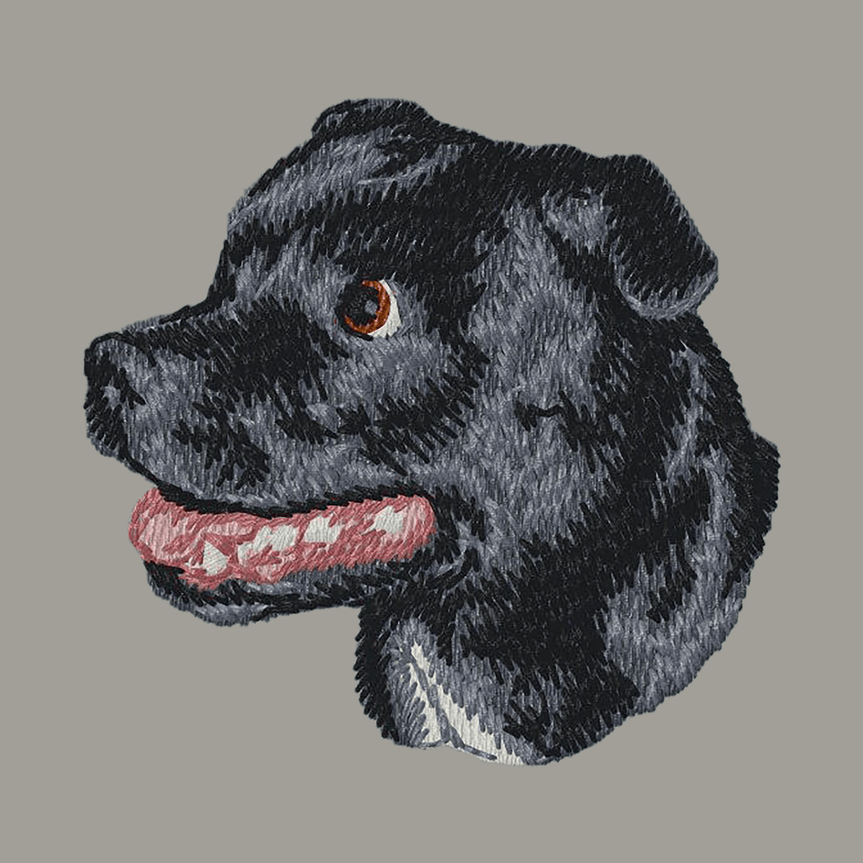 Staffordshire Bull Terrier Embroidered Sweatshirt Hoodie
