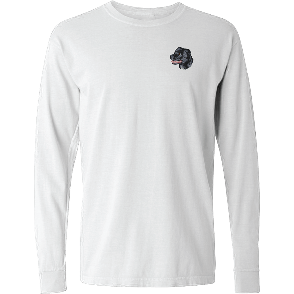 Staffordshire Bull Terrier Embroidered Classic Long Sleeve Shirt