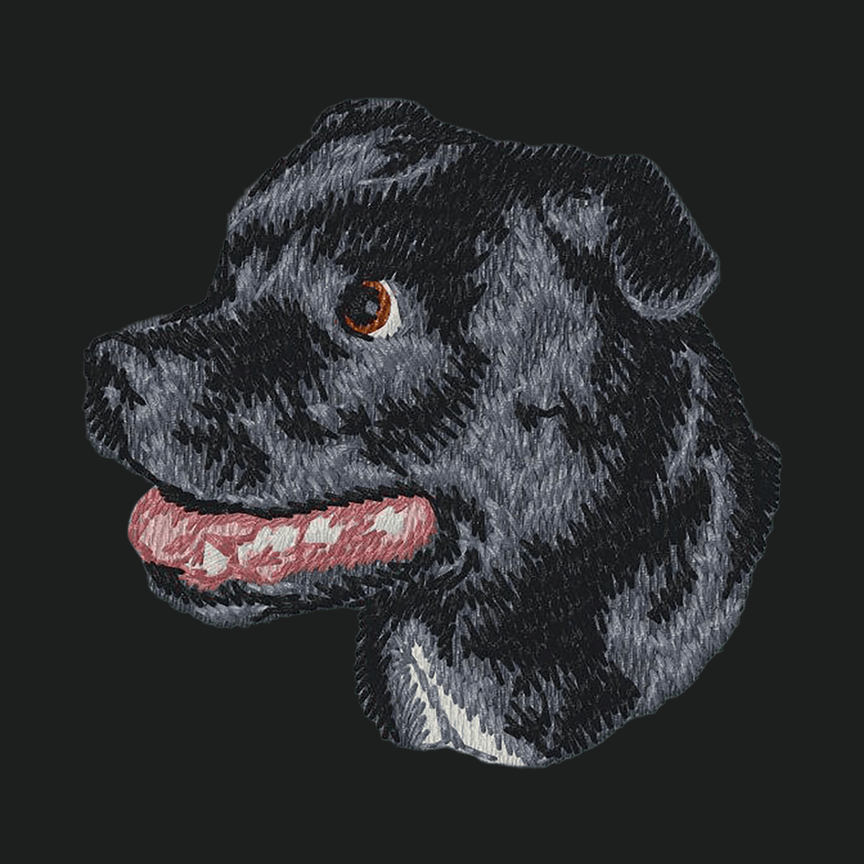 Staffordshire Bull Terrier Embroidered Crossbody Bag