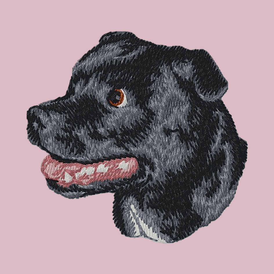 Staffordshire Bull Terrier Embroidered Baseball Cap