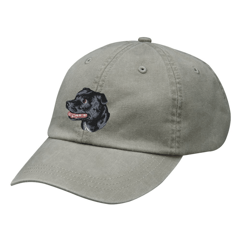 Staffordshire Bull Terrier Embroidered Baseball Cap