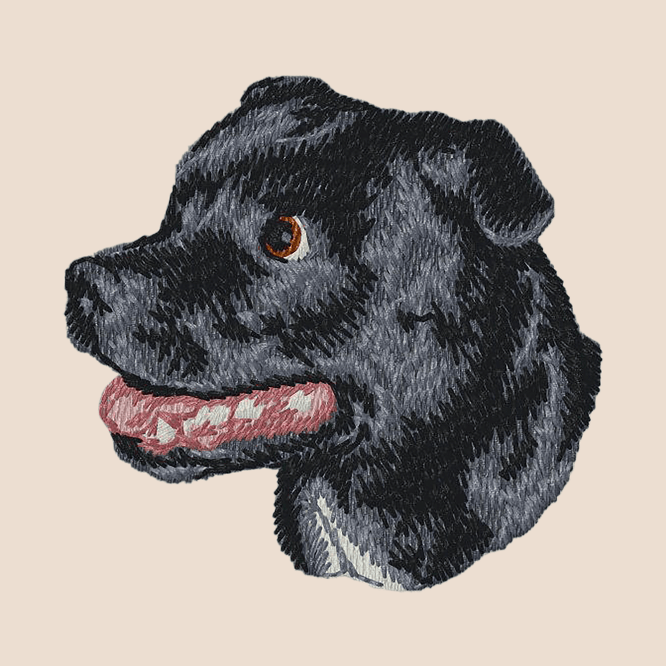 Staffordshire Bull Terrier Embroidered Tote