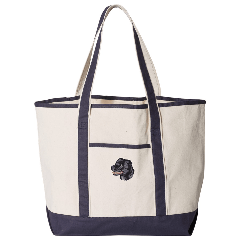 Staffordshire Bull Terrier Embroidered Tote