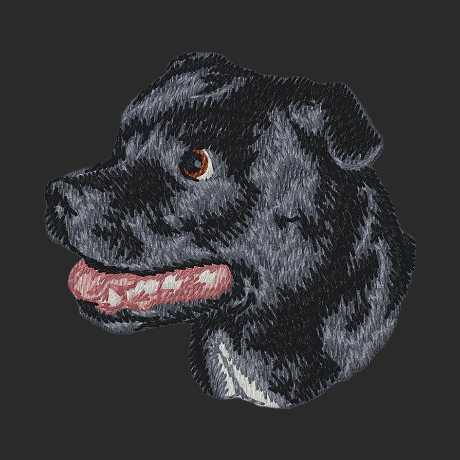 Staffordshire Bull Terrier Embroidered Wearable Blanket