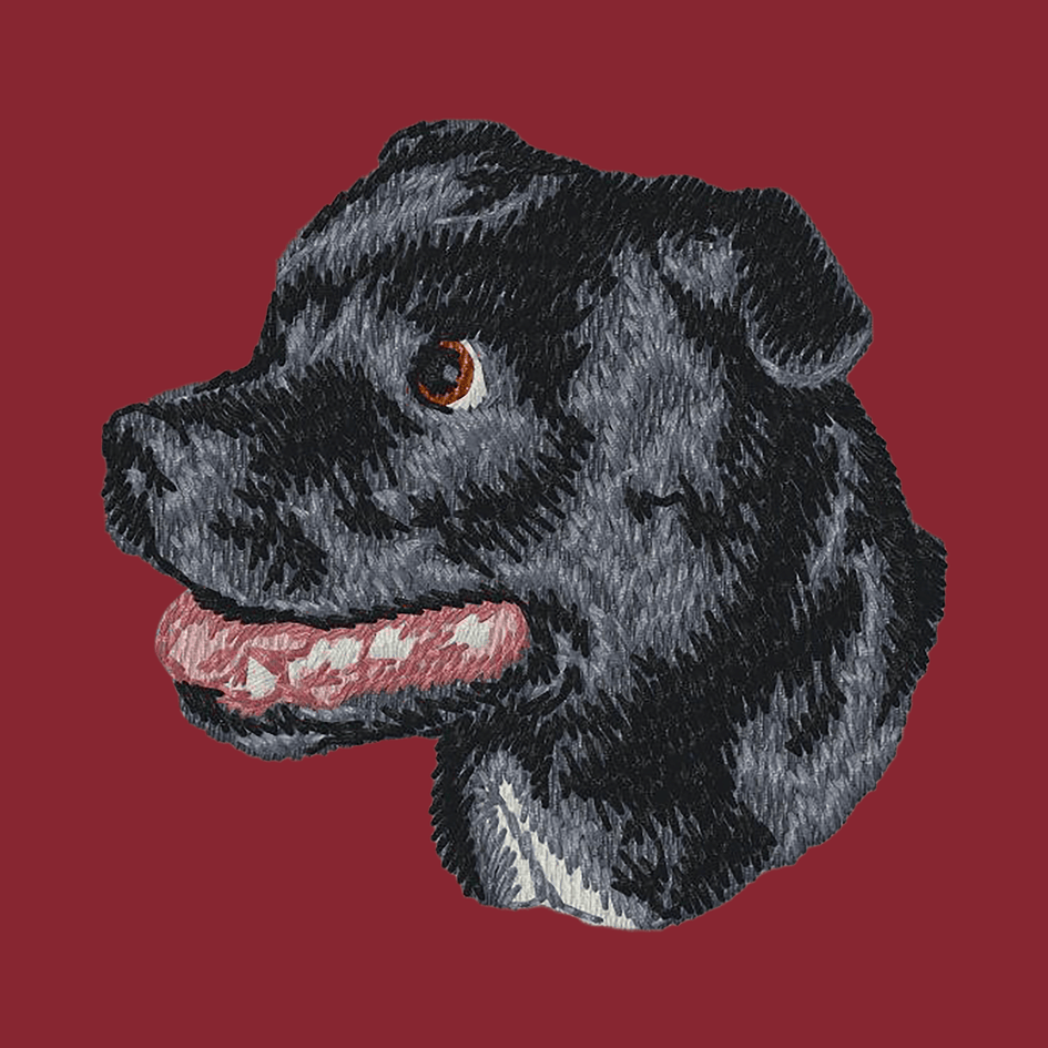 Staffordshire Bull Terrier Embroidered Wearable Blanket