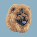 Chow Chow Embroidered Sweatshirt Hoodie