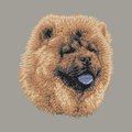 Chow Chow Embroidered Sweatshirt Hoodie