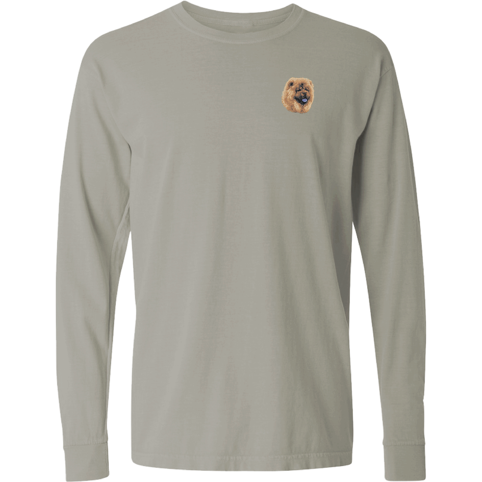 Chow Chow Embroidered Classic Long Sleeve Shirt