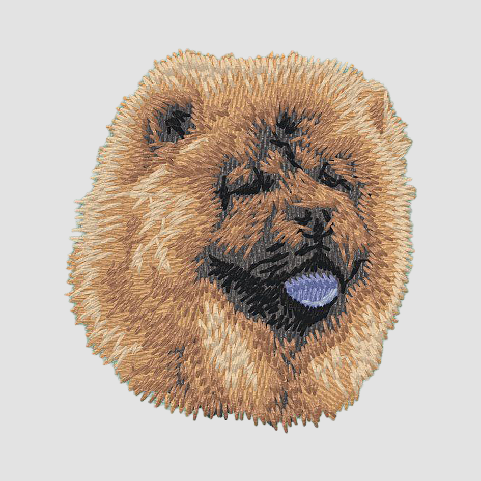 Chow Chow Embroidered Classic Long Sleeve Shirt