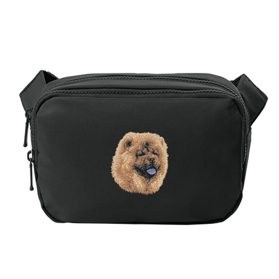 Chow Chow Embroidered Crossbody Bag
