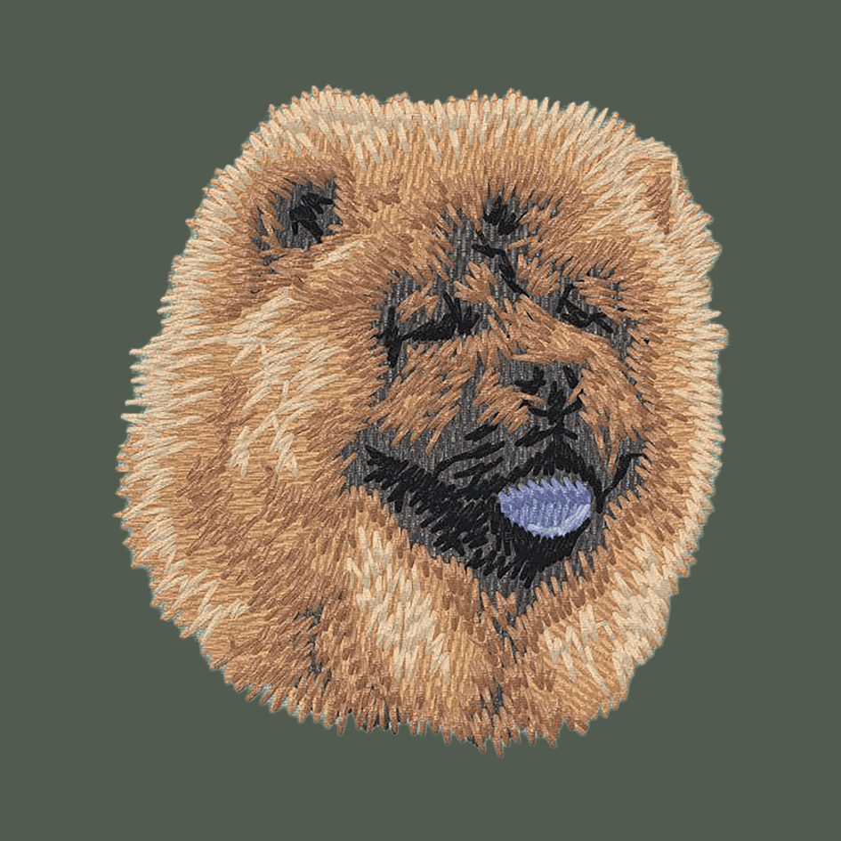 Chow Chow Embroidered Baseball Cap