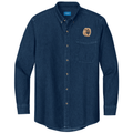 Chow Chow Embroidered Men's Denim Shirt