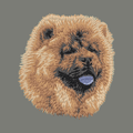 Chow Chow Embroidered Wearable Blanket