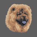 Chow Chow Embroidered Women's Fleece Jacket