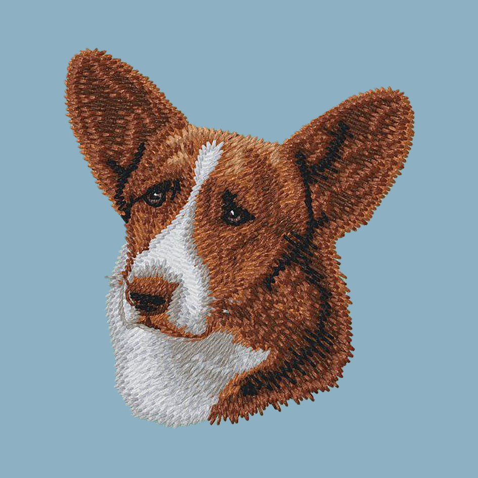 Cardigan Welsh Corgi Embroidered Sweatshirt Hoodie