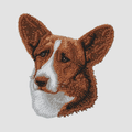 Cardigan Welsh Corgi Embroidered Classic Long Sleeve Shirt