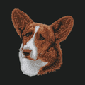 Cardigan Welsh Corgi Embroidered Crossbody Bag