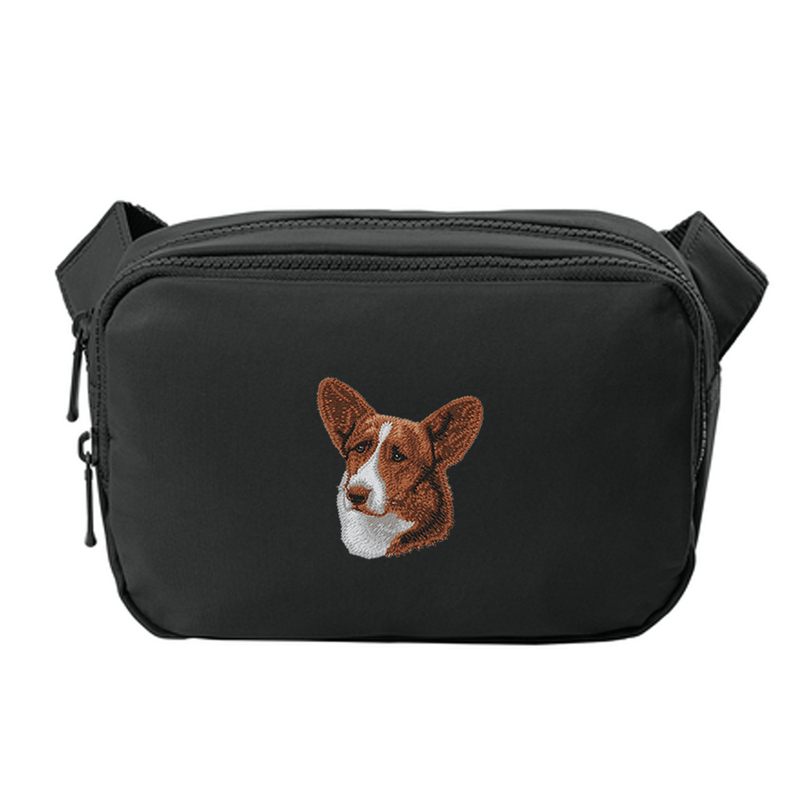 Cardigan Welsh Corgi Embroidered Crossbody Bag
