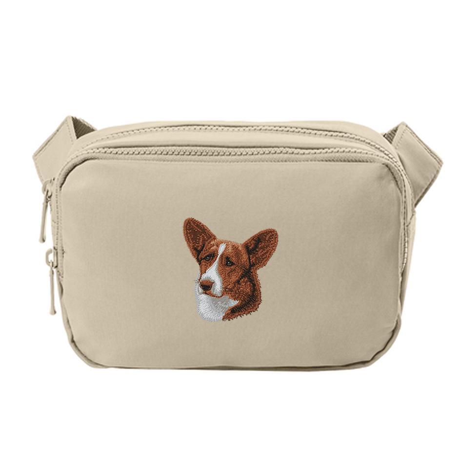 Cardigan Welsh Corgi Embroidered Crossbody Bag