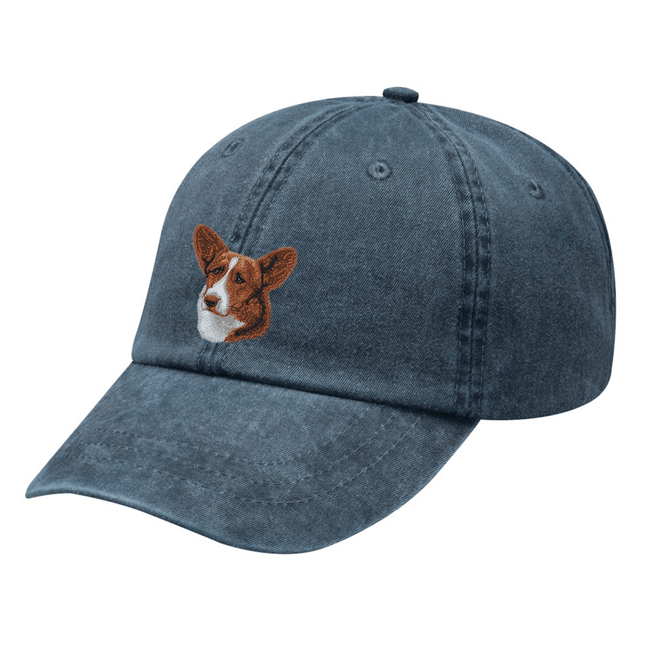 Cardigan Welsh Corgi Embroidered Baseball Cap
