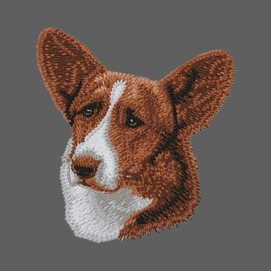 Cardigan Welsh Corgi Embroidered Women's Fleece Jacket