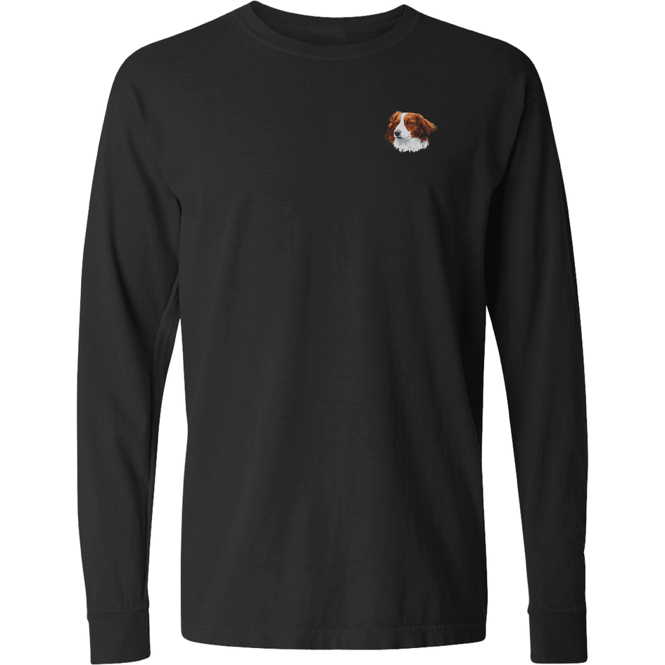 Nederlandse Kooikerhondje Embroidered Classic Long Sleeve Shirt