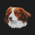 Nederlandse Kooikerhondje Embroidered Crossbody Bag