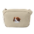 Nederlandse Kooikerhondje Embroidered Crossbody Bag