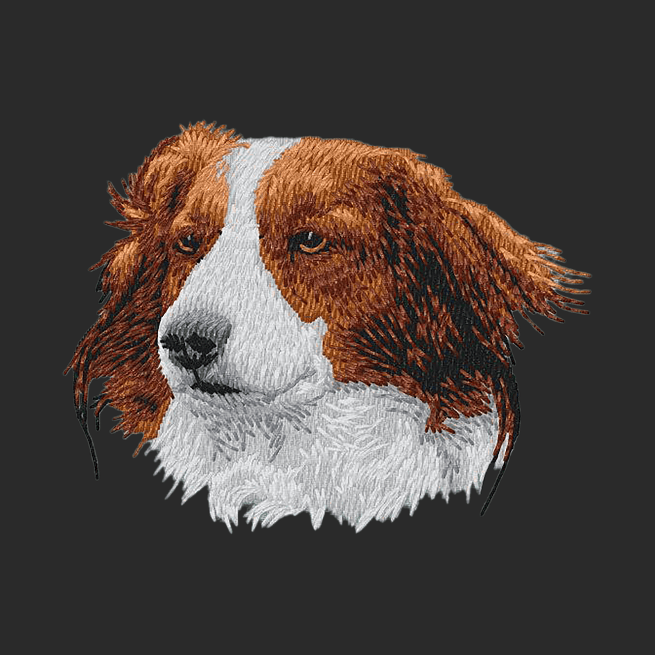 Nederlandse Kooikerhondje Embroidered Wearable Blanket