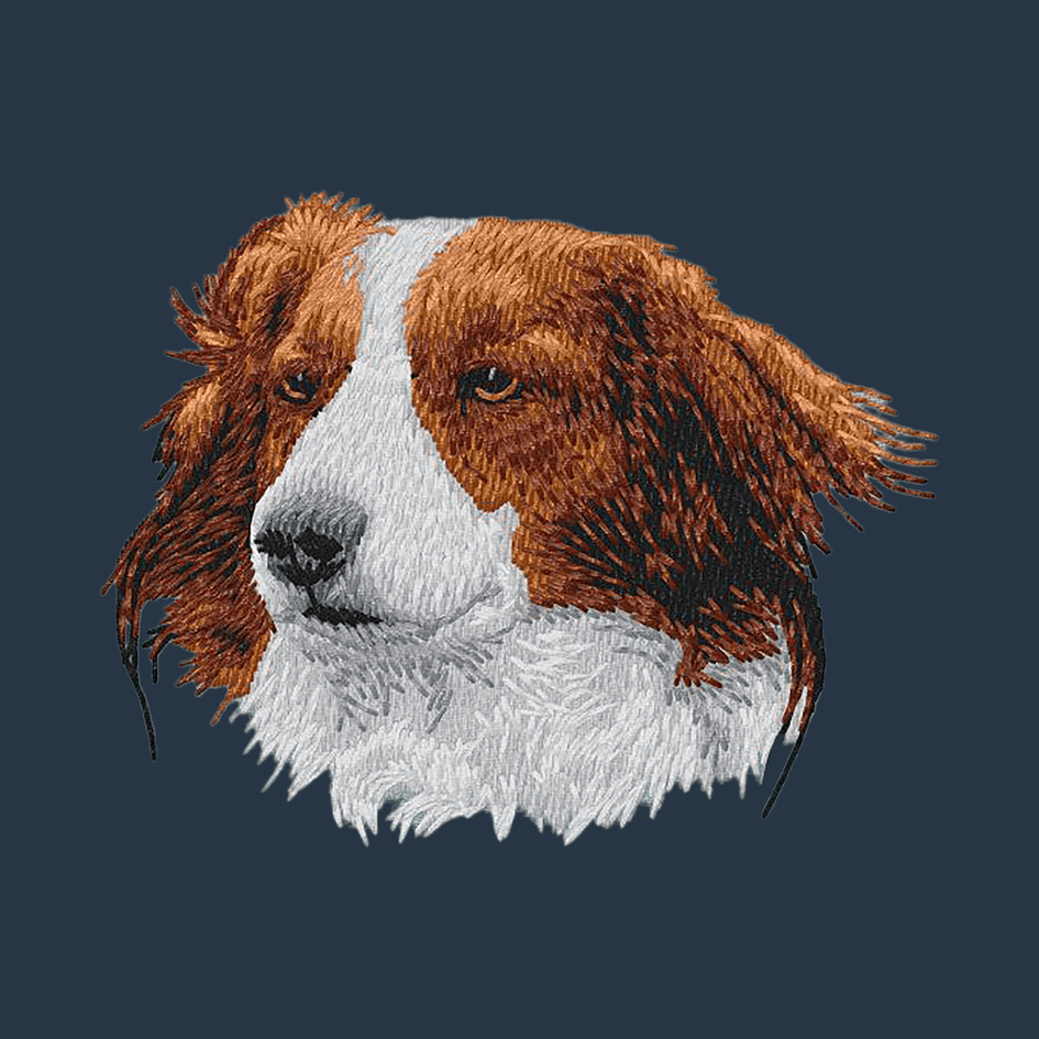 Nederlandse Kooikerhondje Embroidered Wearable Blanket