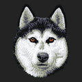 Siberian Husky Embroidered Sweatshirt Hoodie