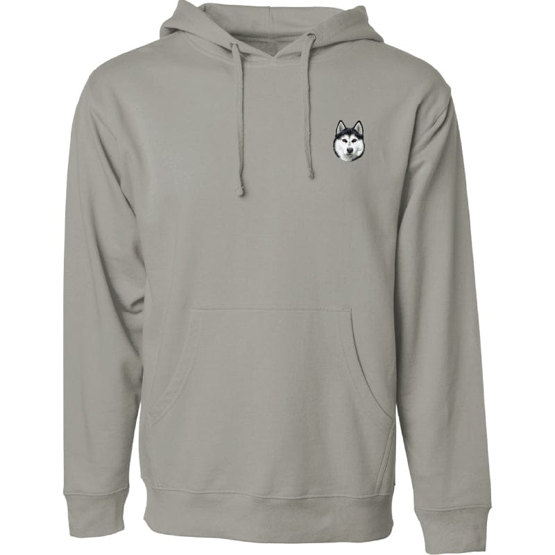 Siberian Husky Embroidered Sweatshirt Hoodie