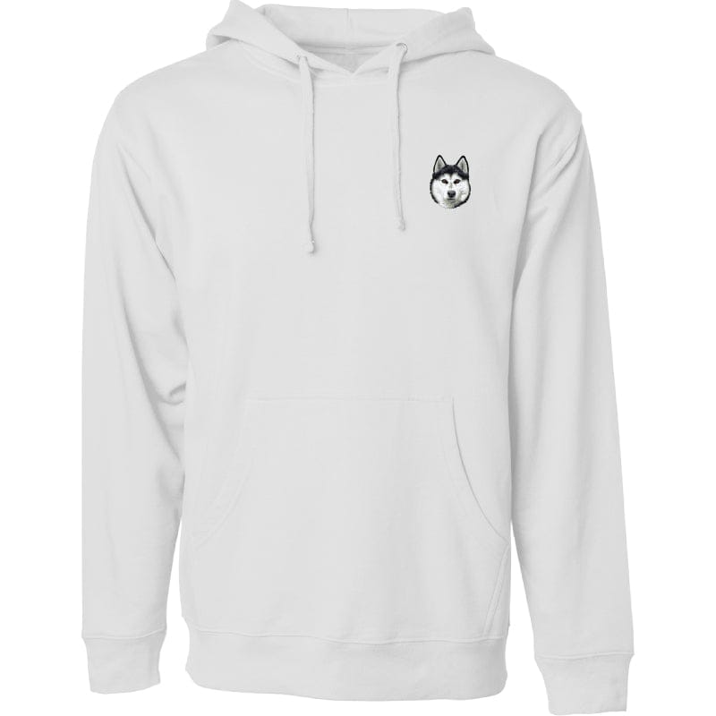 Siberian Husky Embroidered Sweatshirt Hoodie