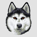 Siberian Husky Embroidered Sweatshirt Hoodie