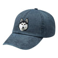 Siberian Husky Embroidered Baseball Cap