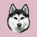 Siberian Husky Embroidered Baseball Cap