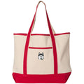 Siberian Husky Embroidered Tote