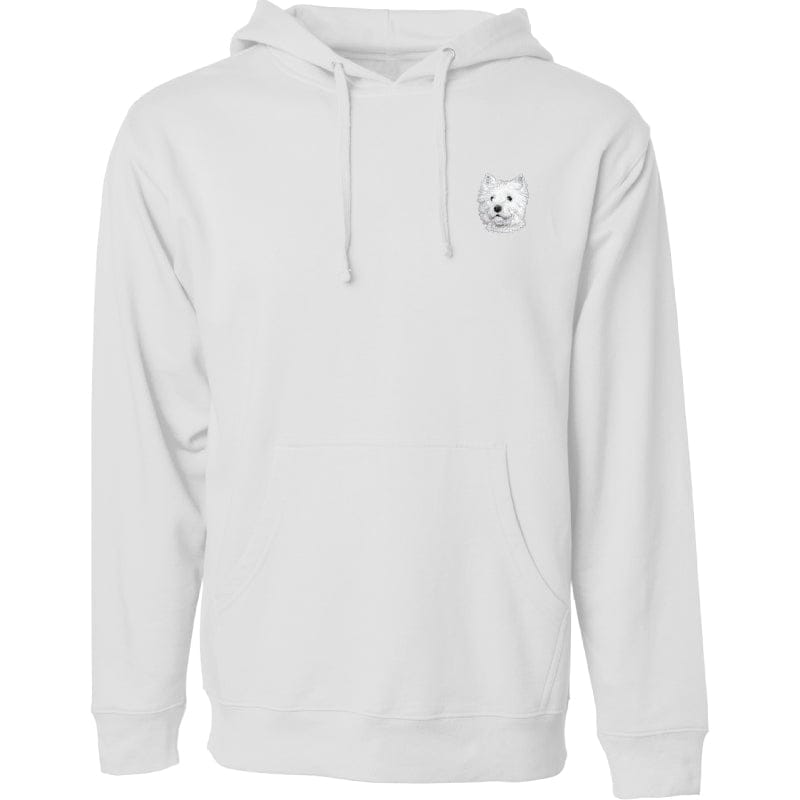 West Highland White Terrier Embroidered Sweatshirt Hoodie
