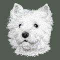 West Highland White Terrier Embroidered Baseball Cap