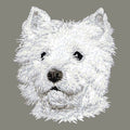 West Highland White Terrier Embroidered Baseball Cap