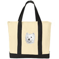 West Highland White Terrier Embroidered Tote